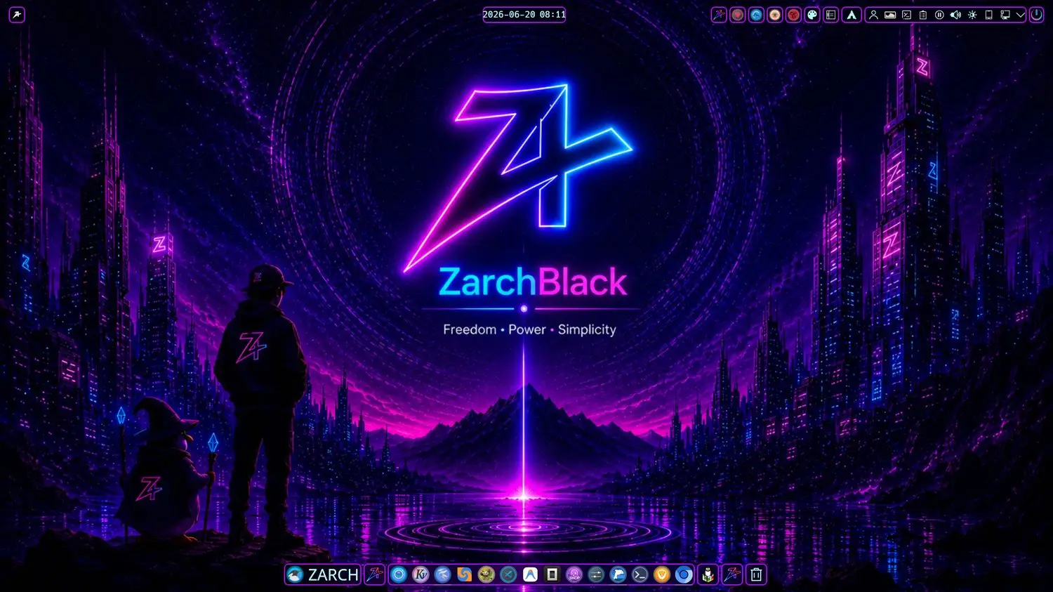 ZarchBlack Plasma Desktop