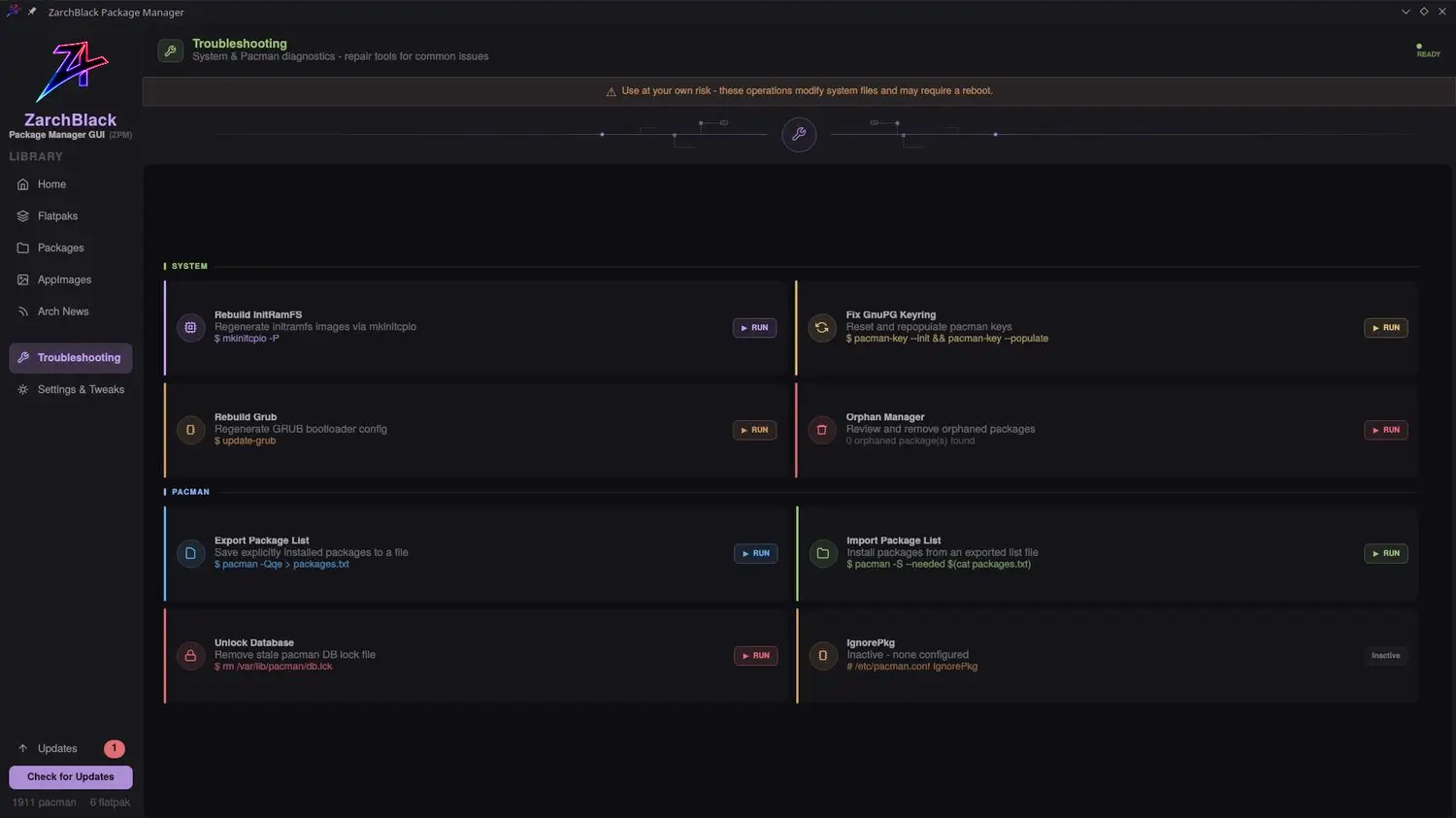 ZPM Troubleshooting